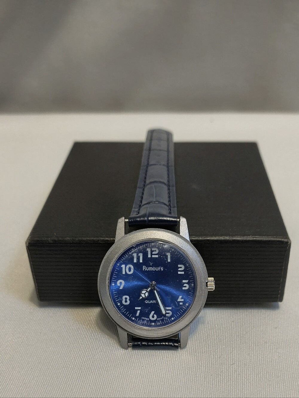 Classic Rumours Blue Dial Wristwatch with Navy Strap